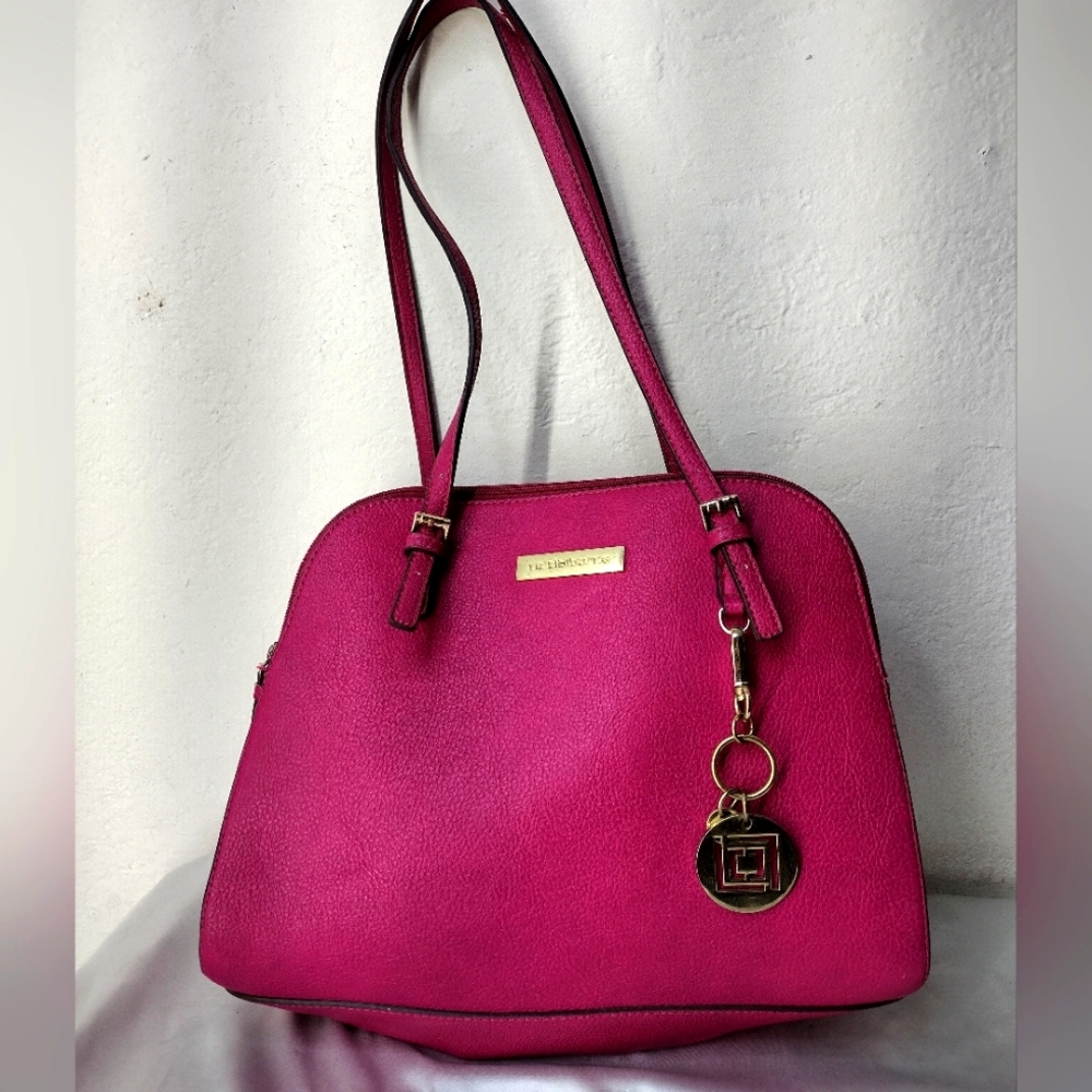 Liz Claiborne pink leather handbag